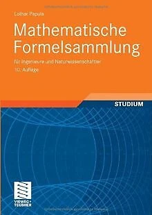 MATHEMATISCHE FORMELSAMMLUNG: FÜR Ingenieure und Na... | Livre | état ...
