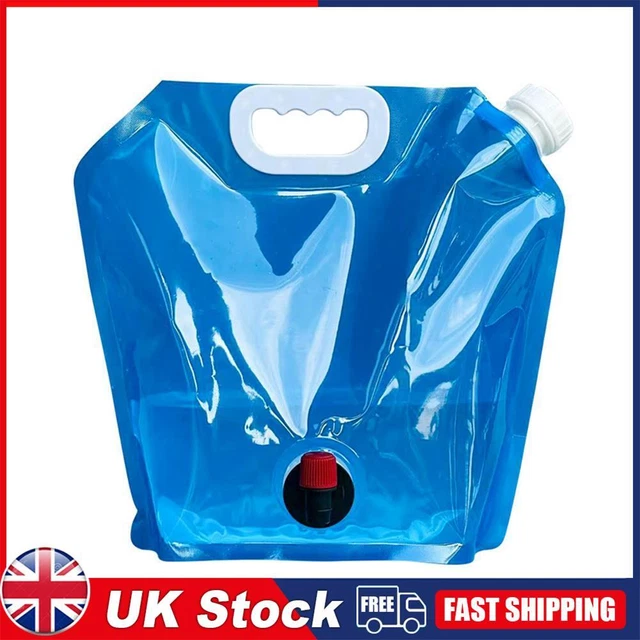 Camping Folding Water Bag No Leakage Water Container with Faucet Pouch (5L)