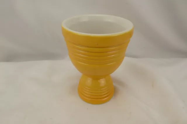 Fiesta Ware Yellow Double Egg Cup MCM Mid Century Atomic