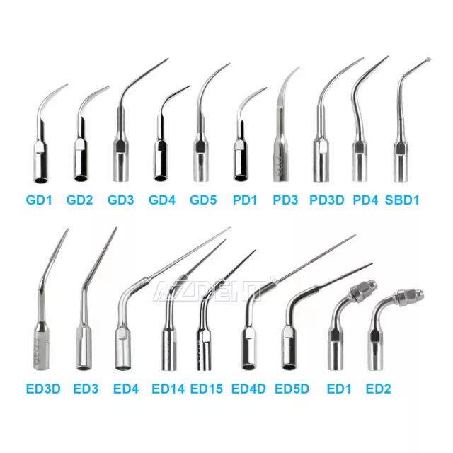 Dental Ultrasonic Scaler Tips Scaling/Perio/Endo Fit for SATELEC/DTE/NSK/Scaker