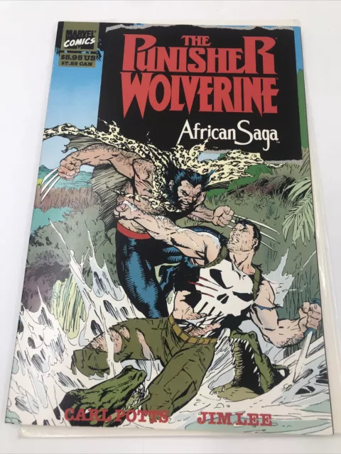 THE PUNISHER-WOLVERINE “AFRICAN SAGA” MARVEL COMICS-1988 (1st print) M/NM UNREAD