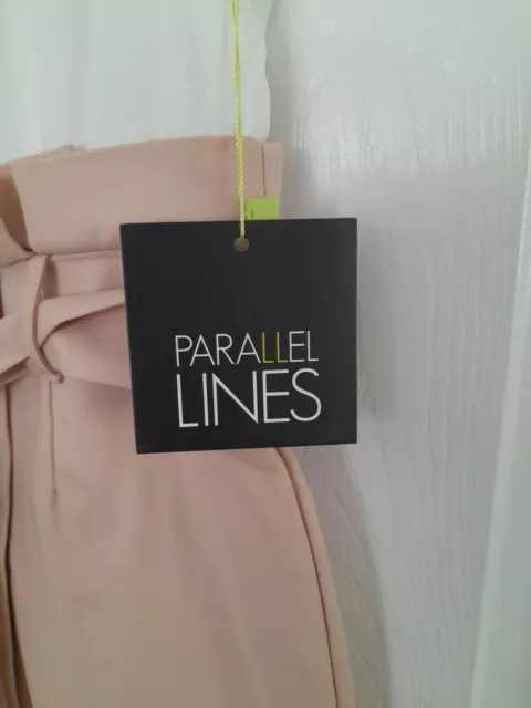 Parallel  Lines Sleeveless Pensil Dress Size S ,Wrap Front and Tie waist 3