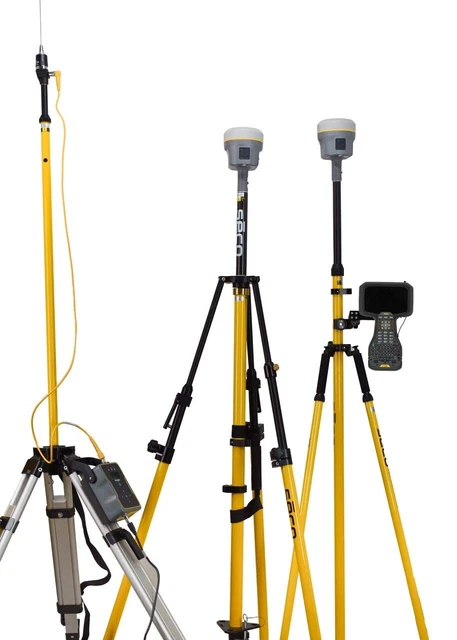 Trimble Dual R10 Base/Rover GNSS GPS Receiver Kit w/ TSC5 Access, TDL450