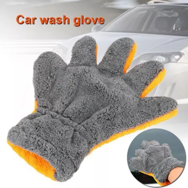 Cleaning Car Wash Gloves Cloth Equipment Fine Fiber Detailing New
