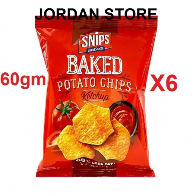 Snips Baked ketchup Chips 60gm X 6 pack HALAL حلال