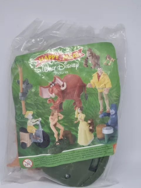 McDonalds Happy Meal Spielzeug 1999 Tarzan Logfigur Charakter Spielzeug neu & versiegelt