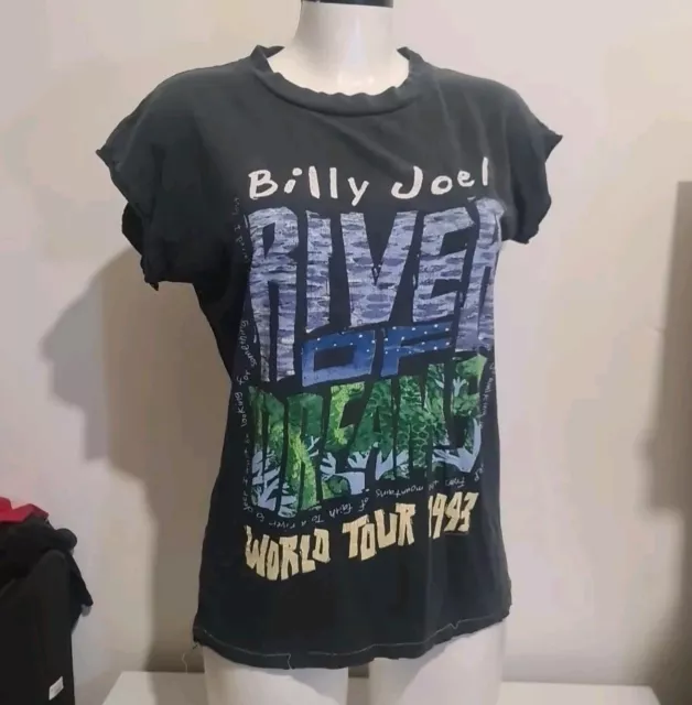 Rare BILLY JOEL vintage T Shirt World Tour 1993 River Of Dreams