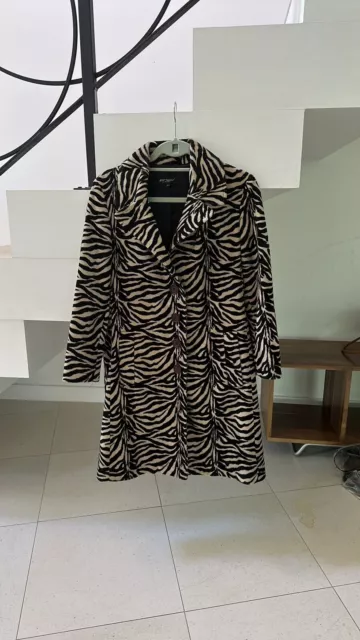 Betsey Johnson Faux Fur Coat Size P