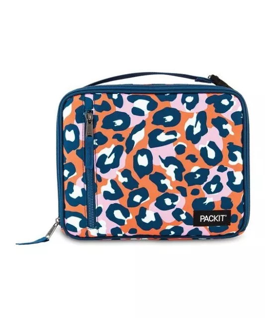LOT OF 2 LUNCH BOXES: Nike Pink /PackIt Orange Leopard-Print Freezable NWT $68 LOT OF 2 LUNCH BOXES: Nike Pink /PackIt Orange Leopard-Print Freezable NWT $68