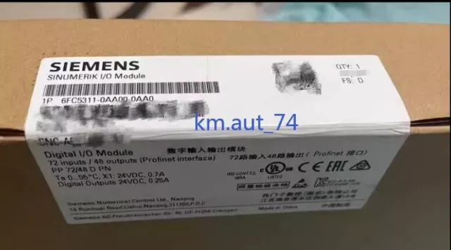 Brand New SIEMENS 6FC5311-0AA00-0AA0 6FC53110AA000AA0 (12 Months Warranty)