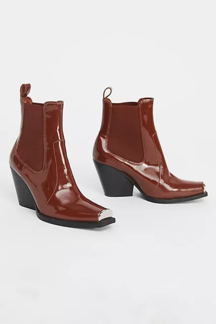 NEW Free People + Jeffrey Campbell Surrey Chelsea Boot size 6 MSRP: $198 Leather