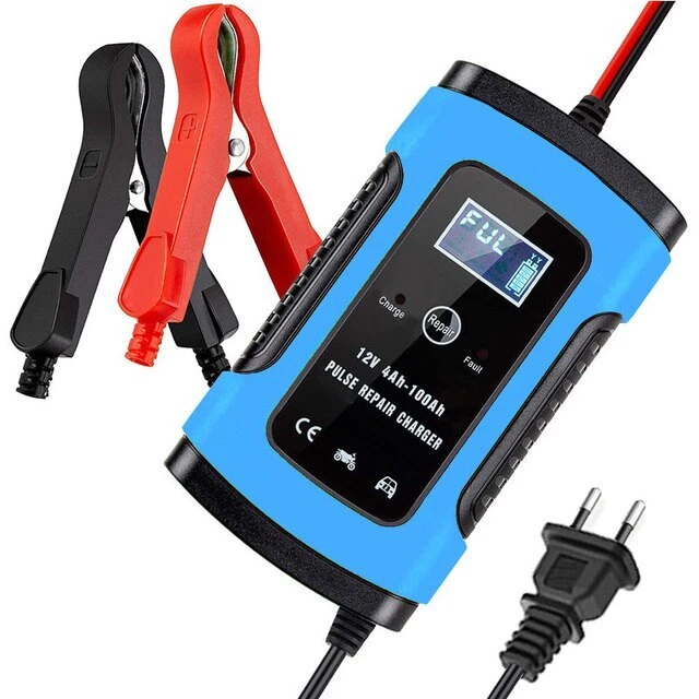Chargeur Batterie Voiture Auto Moto Rapide Autonome Intelligent Rapide 12V