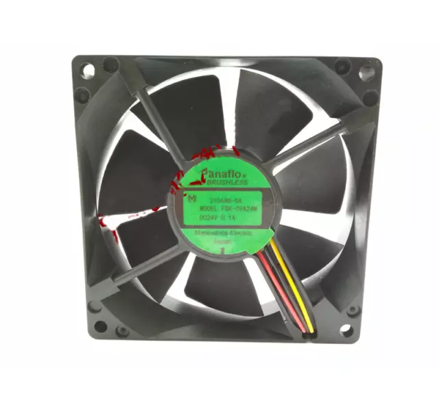 PANAFLO 0.1A 24VDC 92x92x25mm DC BRUSHLESS FAN FBK-09A24M