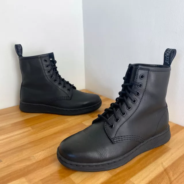 DR MARTENS DOC Newton Black Lightweight Leather Ankle Boots Size UK 7 VGC Unisex 54.95 PicClick UK