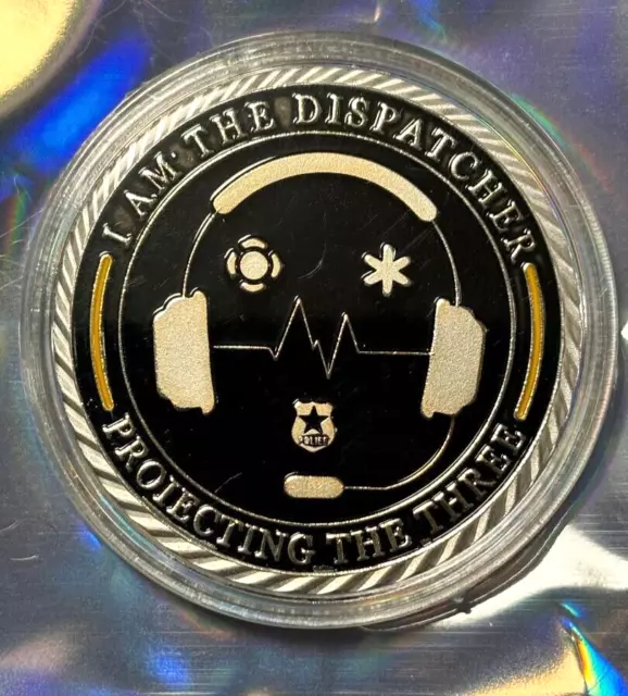 Dispatcher Challenge Coin the Thin Yellow Line Gift Coin