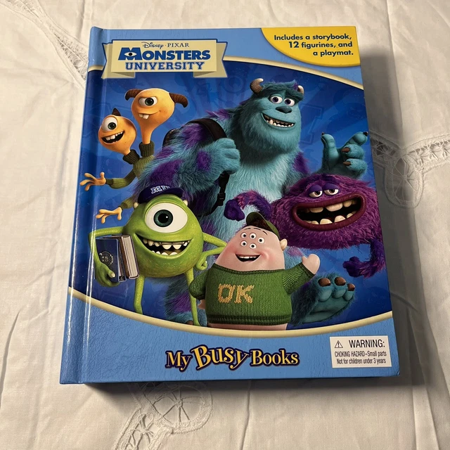 MONSTER UNIVERSITY MY Busy Book Disney Pixar NEW Book w/ Play Mat And ...