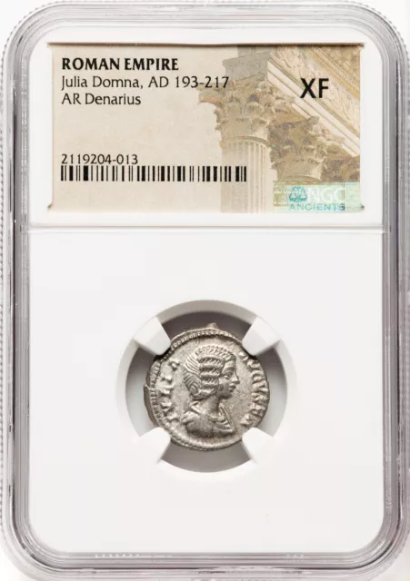 Roman Empire Julia Domna AD 193-217 AR Denarius NGC XF