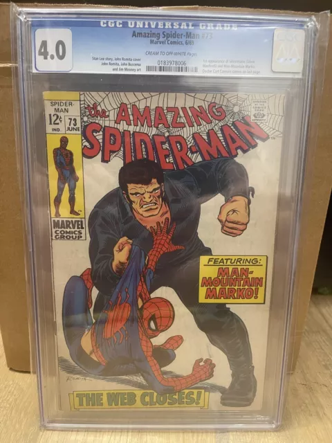 The Amazing Spiderman #73 CGC 4.0 - 1st App Silvermane 🔥🔥