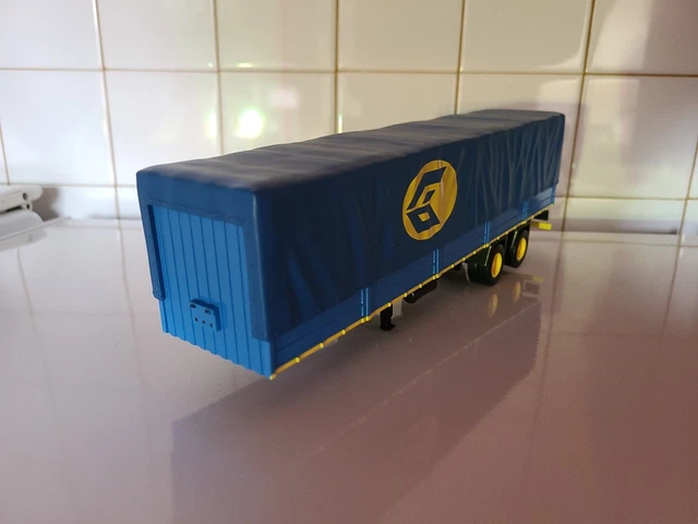 Semi-remorque Jaune La Poste IXO 1/43, Modèle Neuf En Zamak