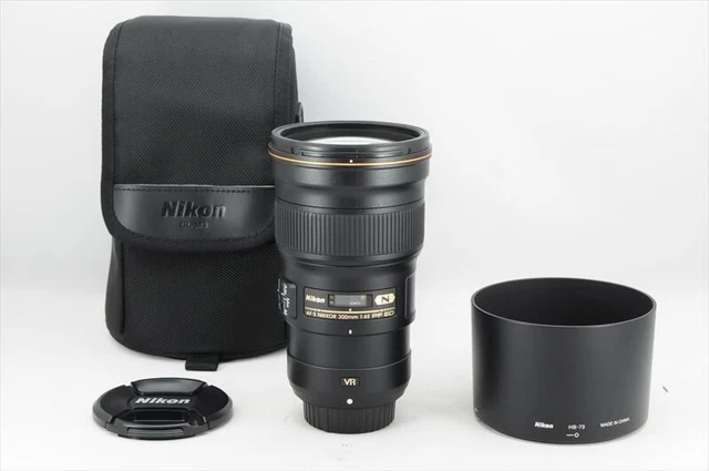 Nikon AF-S NIKKOR 300mm F/4E VR PF ED Lens + Hood Near Mint From Japan #5260A