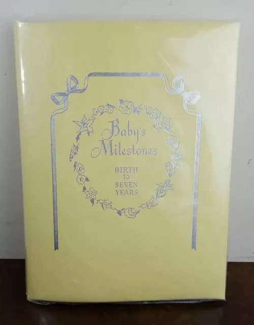 MC 1957 CR Gibson Yellow Baby Milestones Birth to Seven Years Album Book