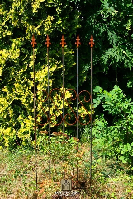 Rankgitter ROSE 52 cm x 166 cm Edelrost Rankenbogen Rosenspalier Rankhilfe