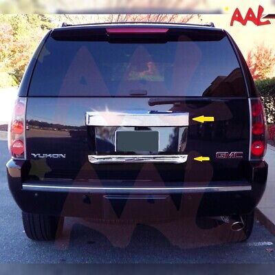 AAL For 07-13 GMC Yukon XL Chrome Rear Hatch Lift Gate Trunk Cover Upper & Lower