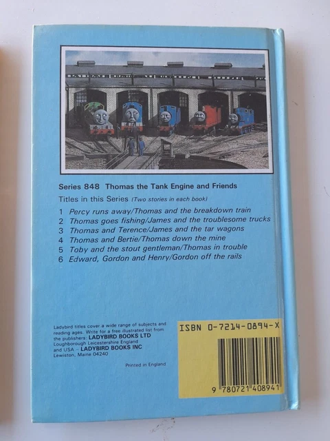 THOMAS THE TANK Engine and Friends Books Ladybird Vintage 1980s Seris ...