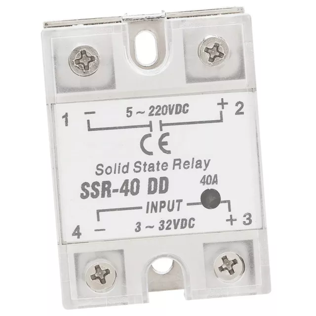 SSR-40 DD 40A 5V-220VDC Solid State Relay For Industrial Automation Process↑