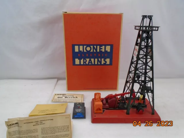 Lionel Trains 6-2305 Getty Operating Oil Derrick & Pump w/ Box