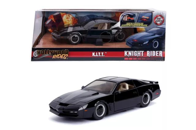 Pontiac Firebird Modellauto 1:24 Kitt Knight Rider K.I.T.T. mit Scanner Jada