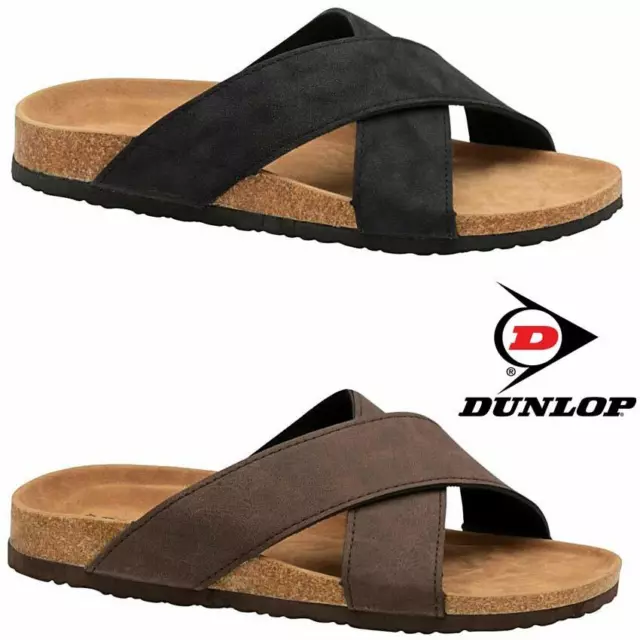 Mens Summer Sandals New Casual Walking Faux Leather Mules Beach Flip Flop Shoes