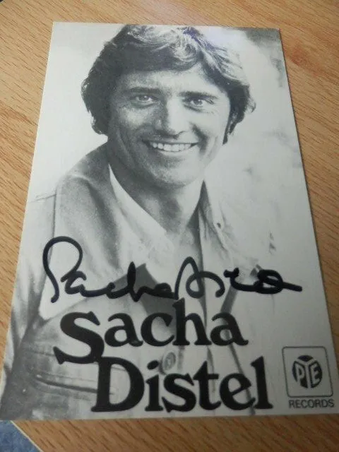Sacha  Distel  -  Pop Singer  -  Autographed Photo
