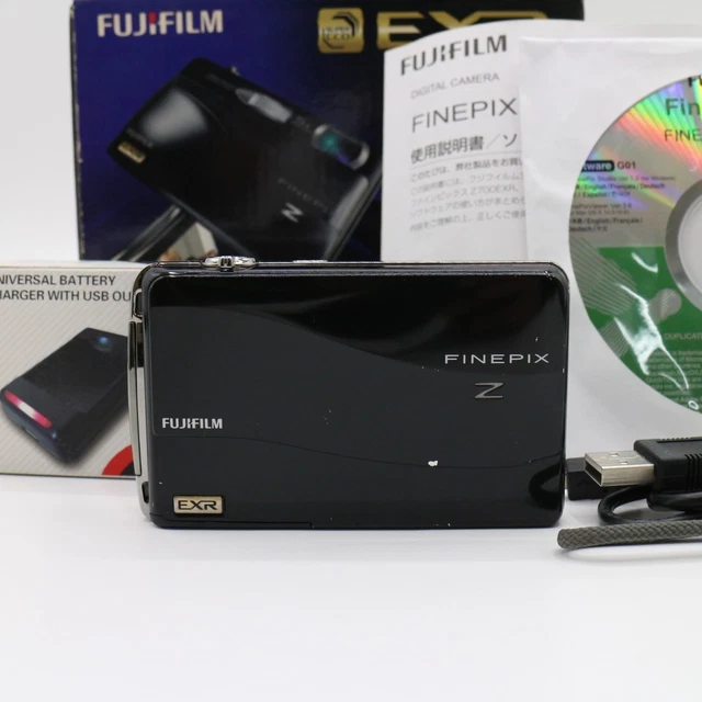 EXC⁺5】 CÁMARA DIGITAL compacta negra FUJIFILM FinePix Z700EXR de