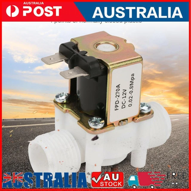 DC 12V Water Solenoid Valve Durable 0.02-0.8mpa for Garden Sprinkler Irrigation