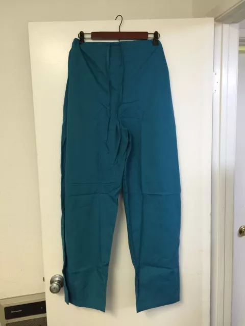 NEW Unisex Medical Scrub Pant Straight Leg Drawstring TEAL Size 3X 3XL 3X-L