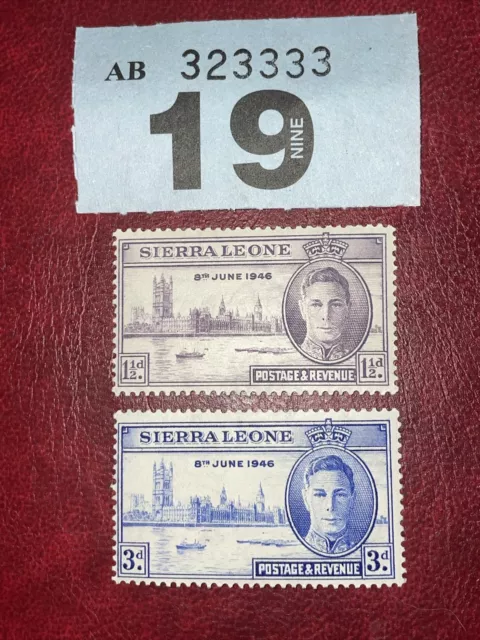 Sierra Leone 1936  Mint King George VI Victory issue Full Set.*