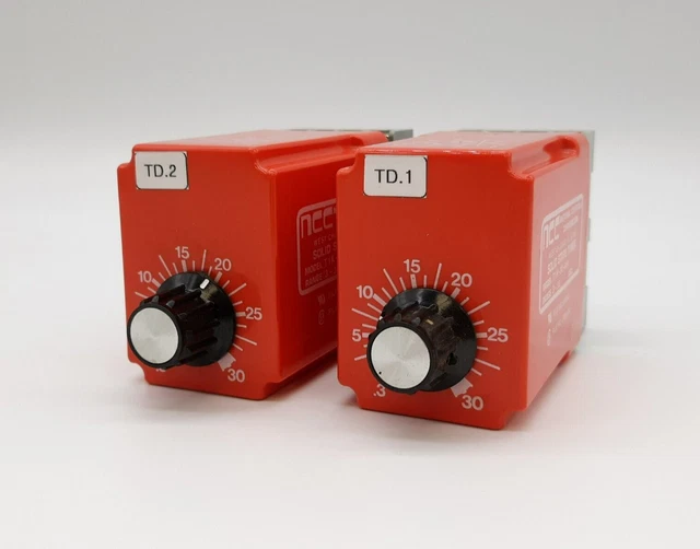 NCC T1K-30-461 Solid State Timer w/ SR2P-06 Socket Lot of 2