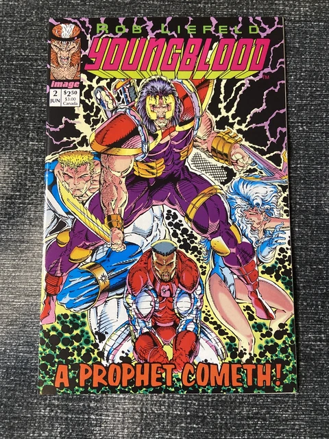 YOUNGBLOOD #2  RARE Pink Variant w/ Intact Card 1st App of Prophet & Shadowhawk