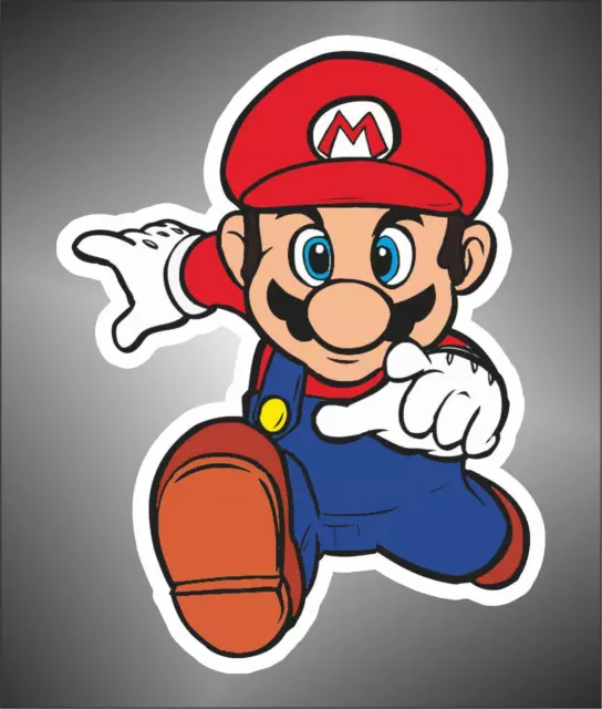 AUFKLEBER super mario decal sticker autocollant pegatina