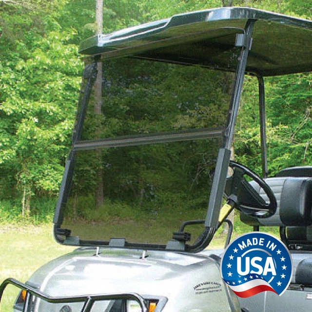 Yamaha G22 / GMAX Tinted Impact Modified Fold Down Golf Cart Windshield
