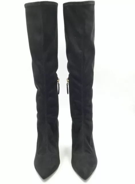 NUOVO NINE WEST Carrara Stivali Alti Al Ginocchio IN Nero Donna