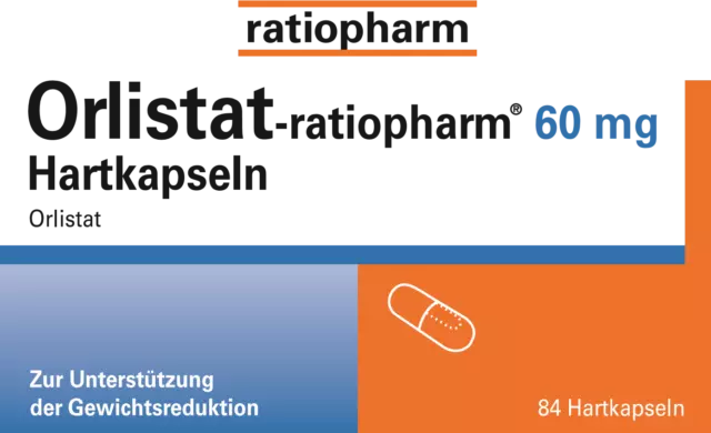 ORLISTAT-ratiopharm 60 mg, 84 Hartkapseln, PZN: 08845406