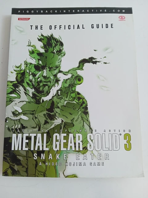 Solid Snake Guid METAL GEAR SOLID 3 Snake Eater Piggyback Interactive Official Game ...