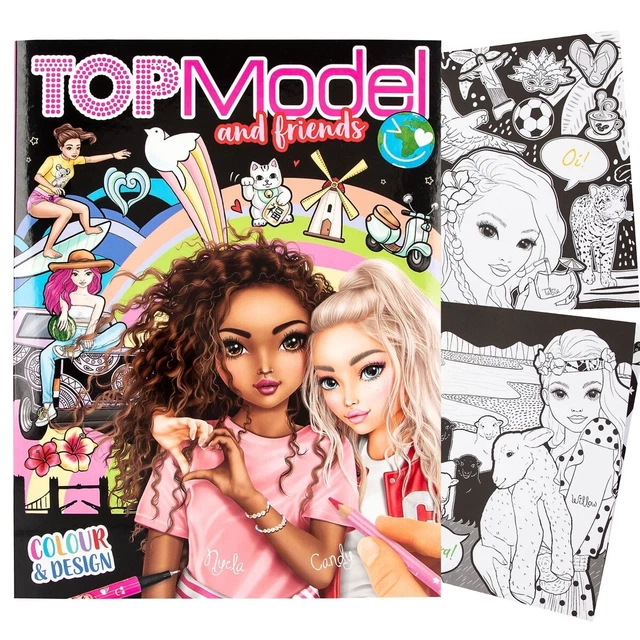 Depesche - Topmodel Colour & Design Book Malbuch Neu