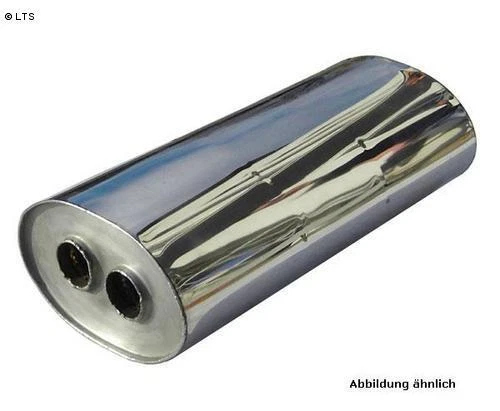 Silenziatore Universale Ovale Ø 101.6-Ø 80 B278xH192xL420