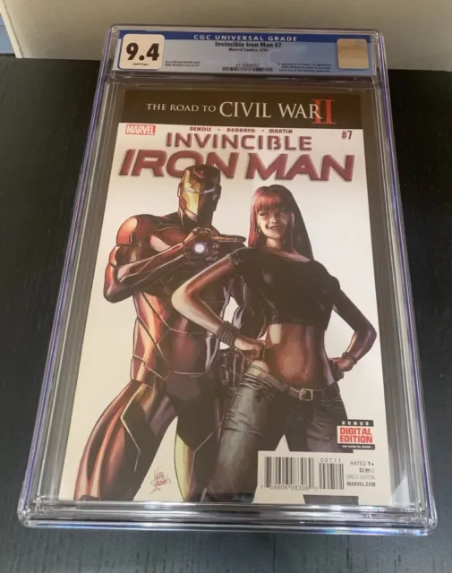 INVINCIBLE IRON MAN #7 1ST PRINT CGC 9.4 1ST appearance and cover RIRI WILLIAMS