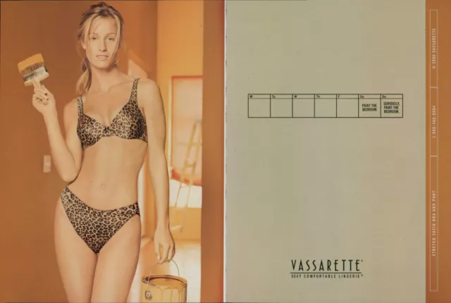 VASSARETTE LINGERIE MAGAZINE Print Ad Advert Bra Hosiery Underwear 2000  $11.99 - PicClick
