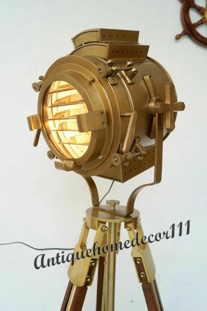 Spotlight Theater Stage Nautical Spotlight Industrial Nautical Large With Tripod
