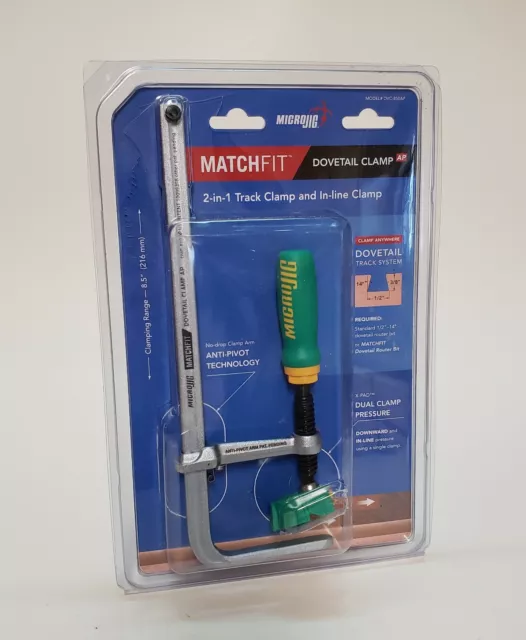 Micro Jig MATCHFIT Dovetail Anti-Pivot Single Clamp NEW